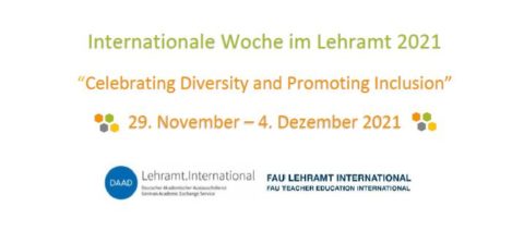 Zum Artikel "Internationale Woche im Lehramt 2021  „Celebrating Diversity and Promoting Inclusion“"
